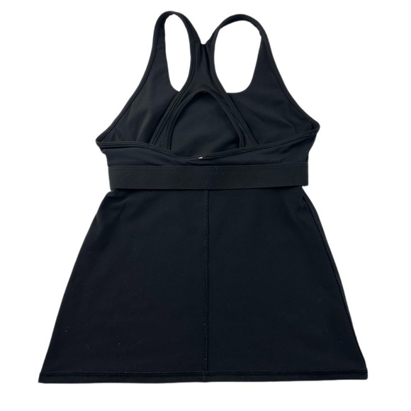 Lululemon Black Crossed Keyhole Tank Top Size 6 Built in Bra - Picture 6 of 7